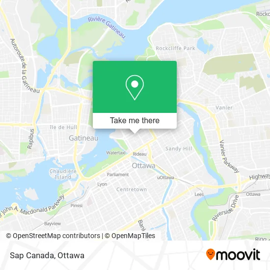 Sap Canada map