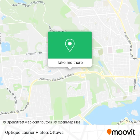Optique Laurier Platea map