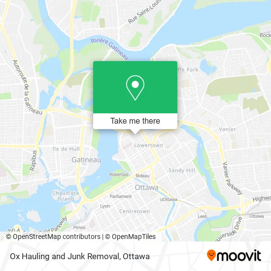 Ox Hauling and Junk Removal map