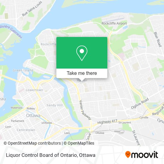 Liquor Control Board of Ontario map