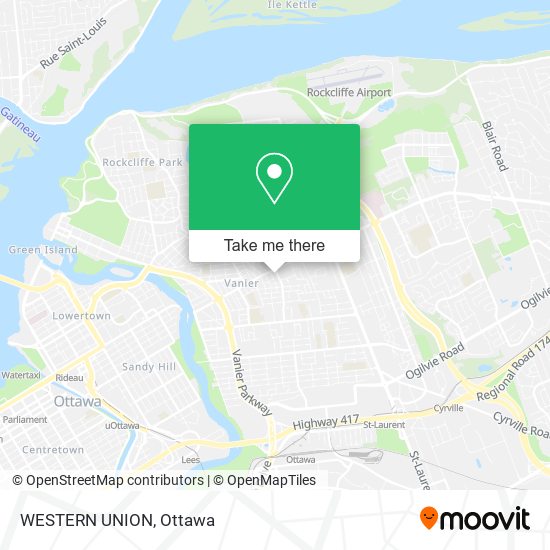 WESTERN UNION map