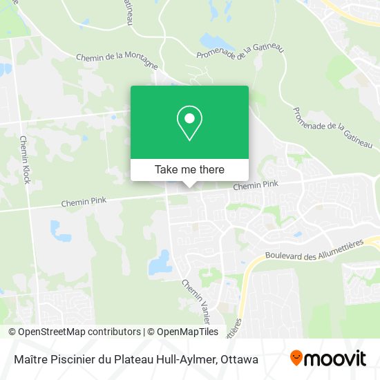 Maître Piscinier du Plateau Hull-Aylmer plan