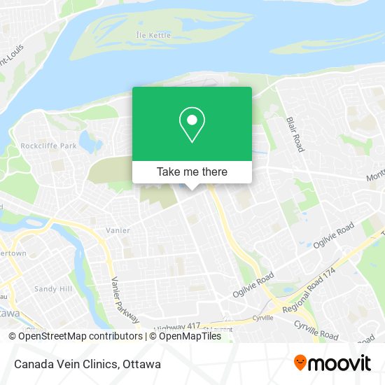 Canada Vein Clinics map