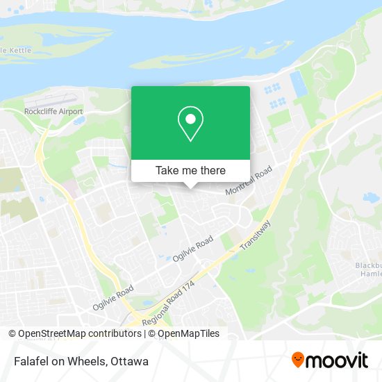 Falafel on Wheels map