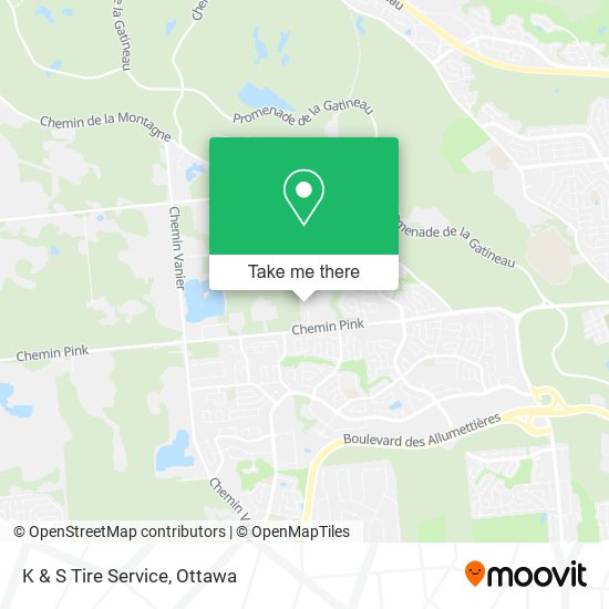 K & S Tire Service map