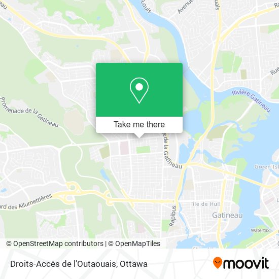 Droits-Accès de l'Outaouais map