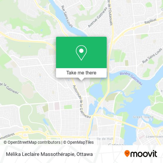 Mélika Leclaire Massothérapie map