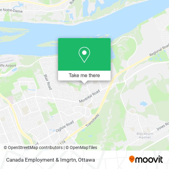 Canada Employment & Imgrtn map