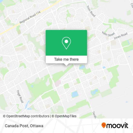 Canada Post map