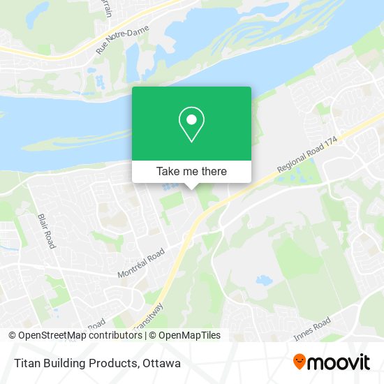 Titan Building Products map