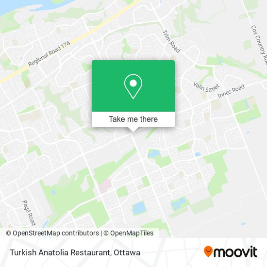 Turkish Anatolia Restaurant plan