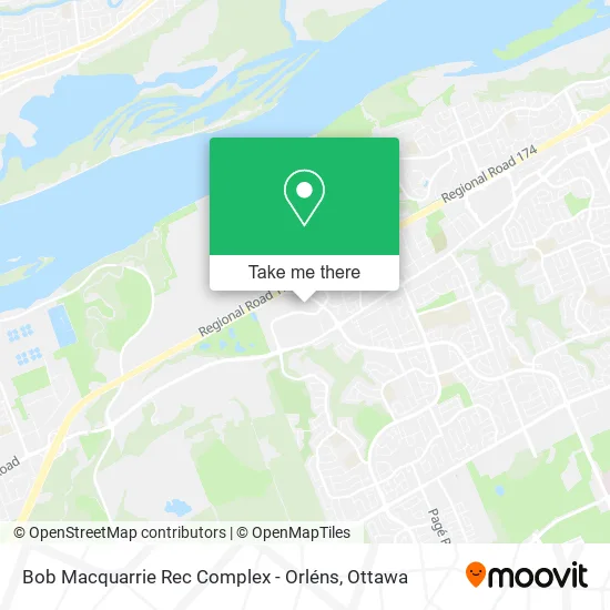 Bob Macquarrie Rec Complex - Orléns map