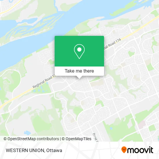 WESTERN UNION map
