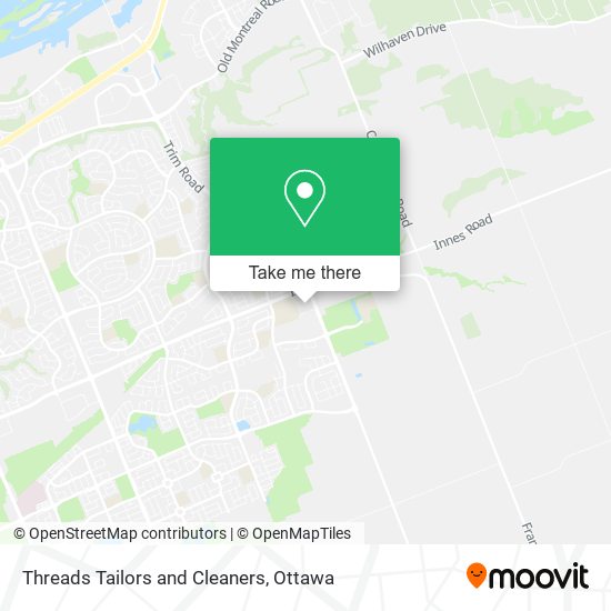 Threads Tailors and Cleaners map