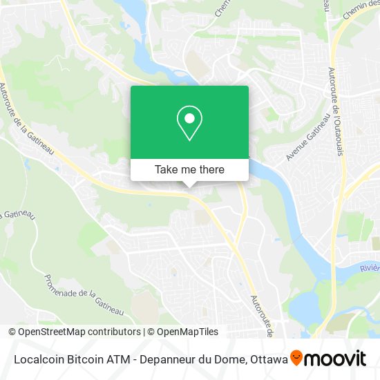 Localcoin Bitcoin ATM - Depanneur du Dome map