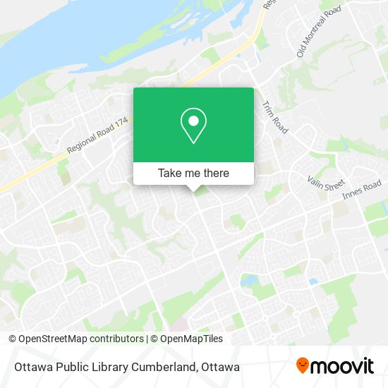 Ottawa Public Library Cumberland map