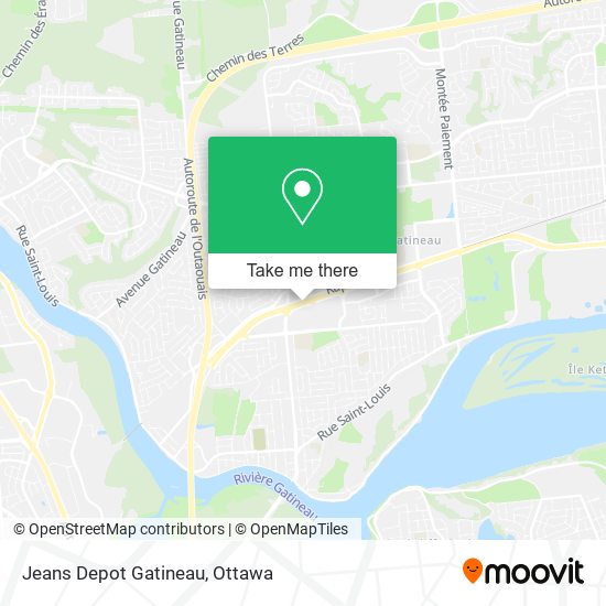 Jeans Depot Gatineau plan