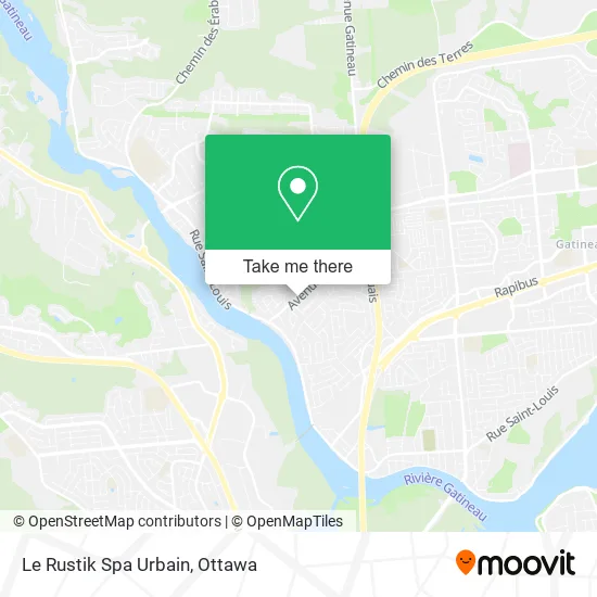 Le Rustik Spa Urbain map