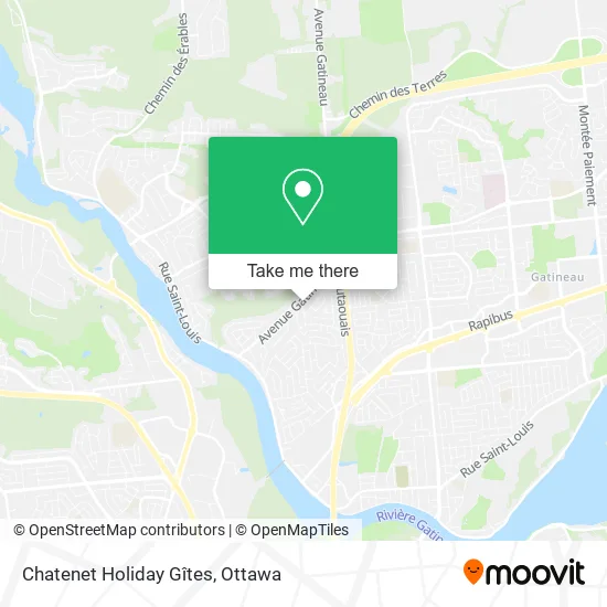 Chatenet Holiday Gîtes map