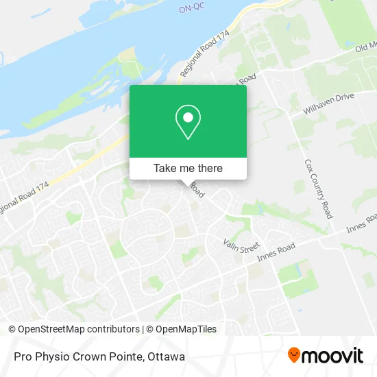Pro Physio Crown Pointe map