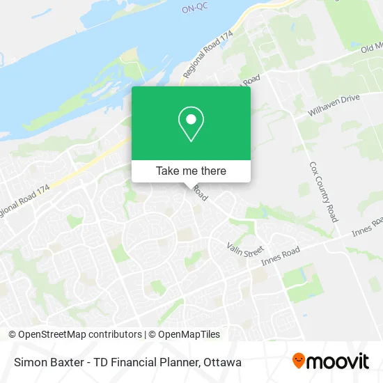 Simon Baxter - TD Financial Planner map