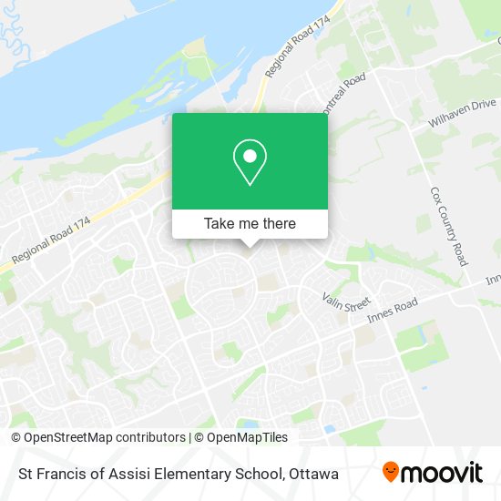 St Francis of Assisi Elementary School map