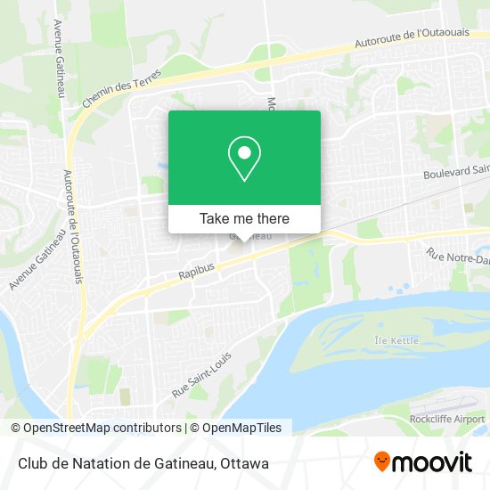 Club de Natation de Gatineau map