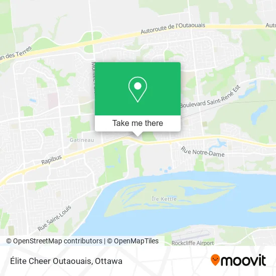 Élite Cheer Outaouais map