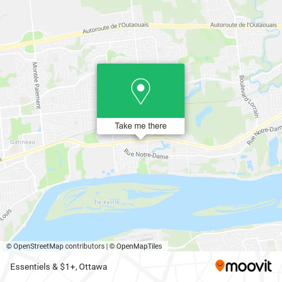Essentiels & $1+ map