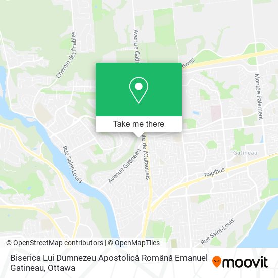 Biserica Lui Dumnezeu Apostolică Română Emanuel Gatineau map