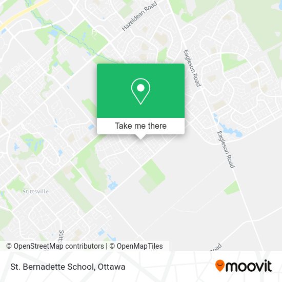 St. Bernadette School map