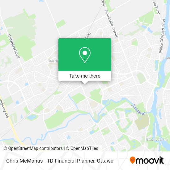 Chris McManus - TD Financial Planner map