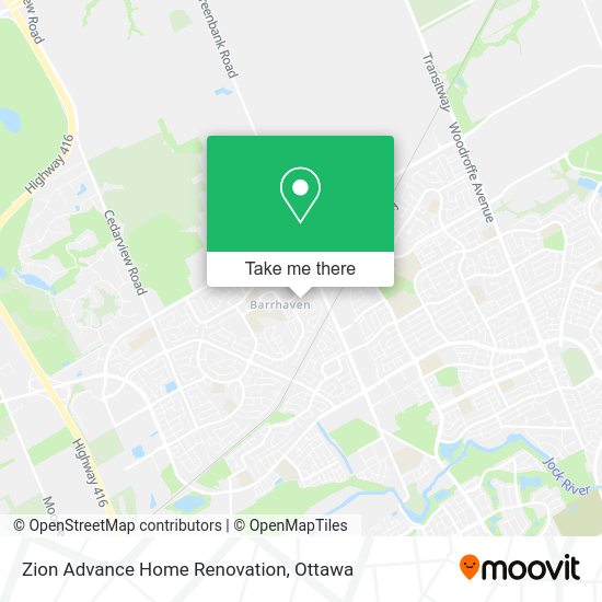 Zion Advance Home Renovation map