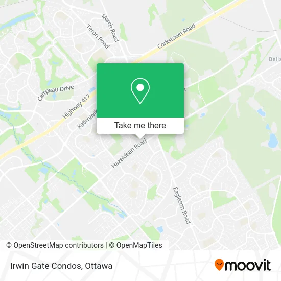 Irwin Gate Condos map