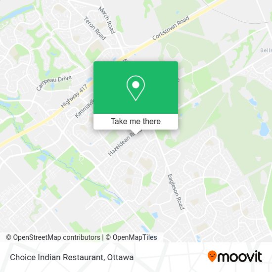 Choice Indian Restaurant plan