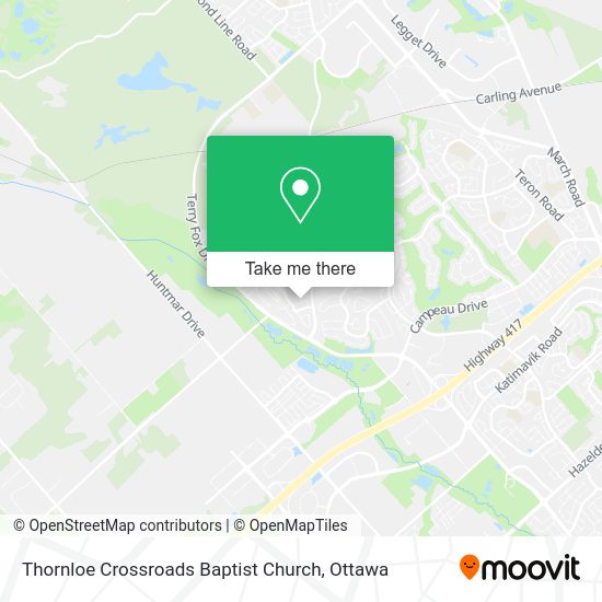 Thornloe Crossroads Baptist Church map