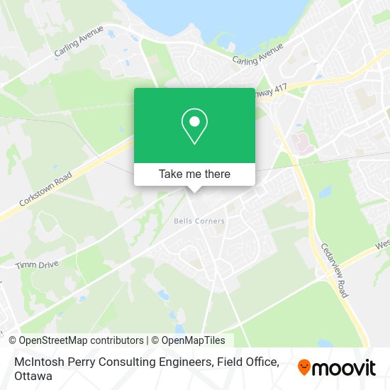 McIntosh Perry Consulting Engineers, Field Office map