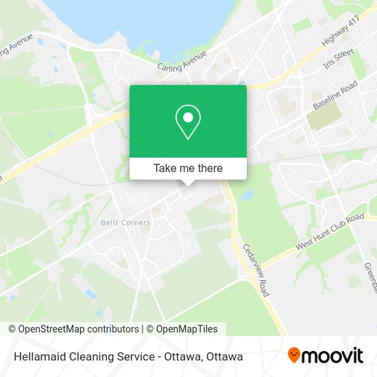 Hellamaid Cleaning Service - Ottawa map