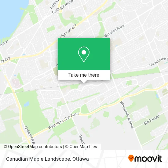 Canadian Maple Landscape map