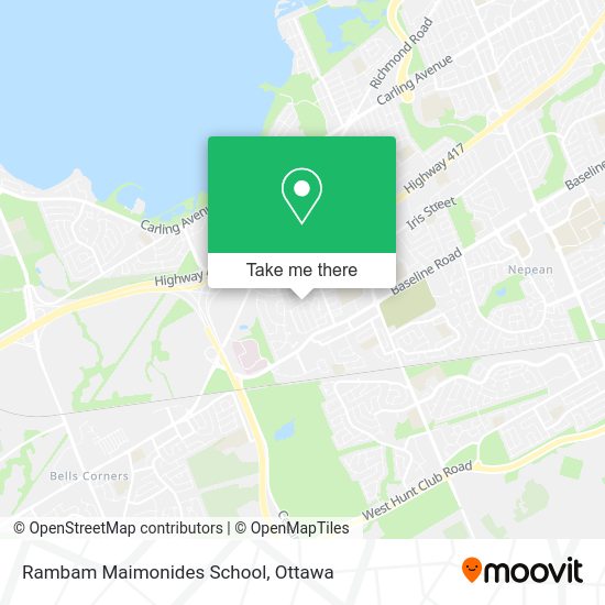 Rambam Maimonides School map