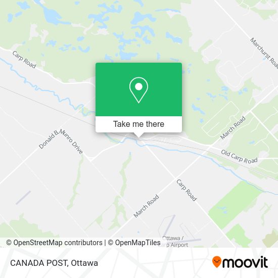 CANADA POST map