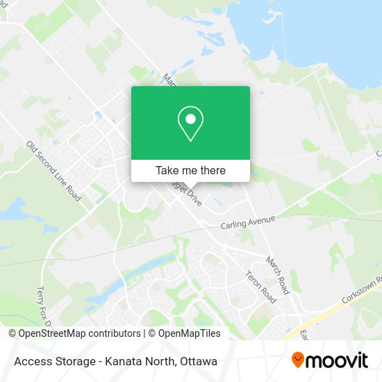 Access Storage - Kanata North map