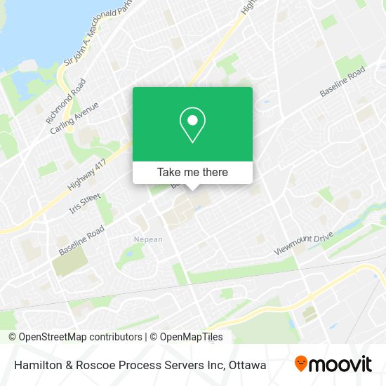 Hamilton & Roscoe Process Servers Inc map