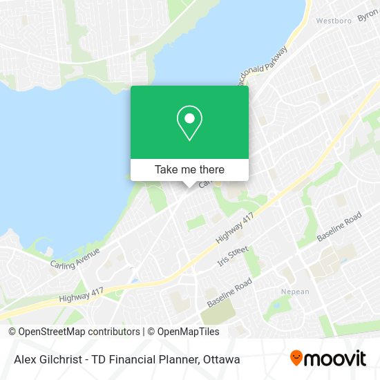 Alex Gilchrist - TD Financial Planner map