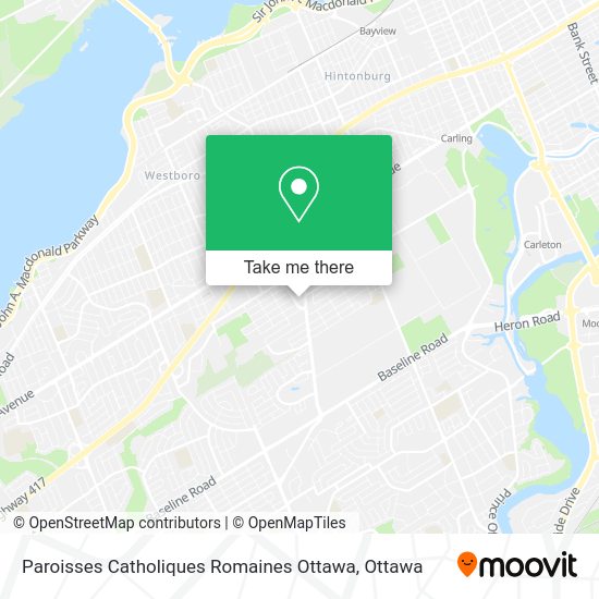 Paroisses Catholiques Romaines Ottawa plan
