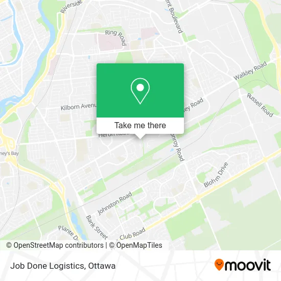 Job Done Logistics map