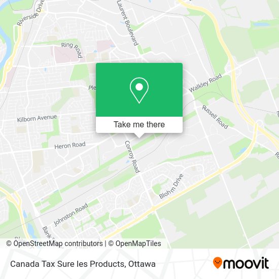 Canada Tax Sure les Products map