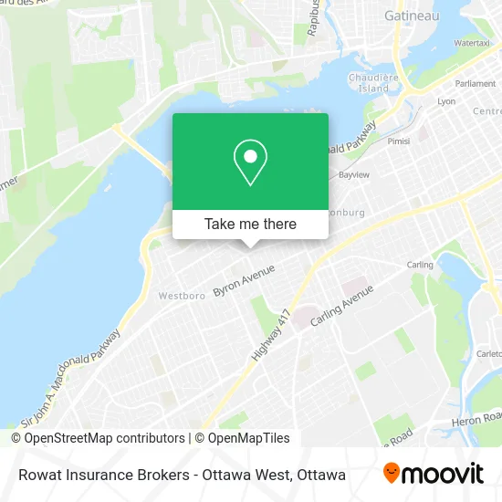 Rowat Insurance Brokers - Ottawa West map