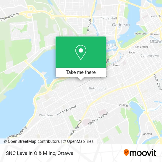 SNC Lavalin O & M Inc map