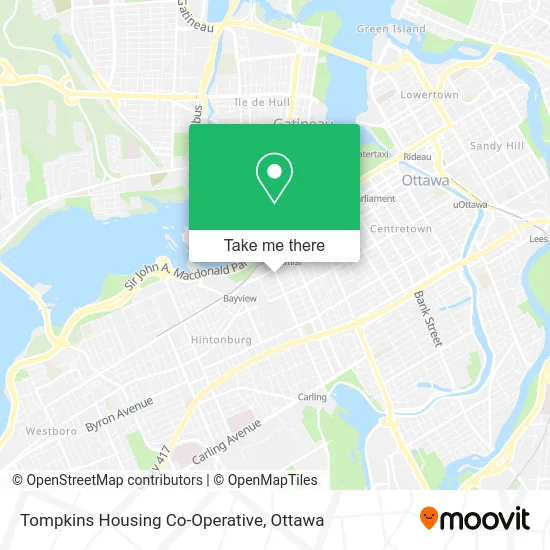 Tompkins Housing Co-Operative map